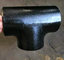 Tubo de aço carbono A234 WPB sem costura de alta pressão em T pintura preta